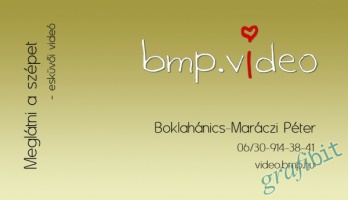 grafibit.hu - bmp.videó névjegy tervezés